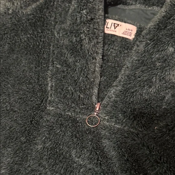 Liv Outdoor Women's Green Fleece Sweater - Picture 5 of 6